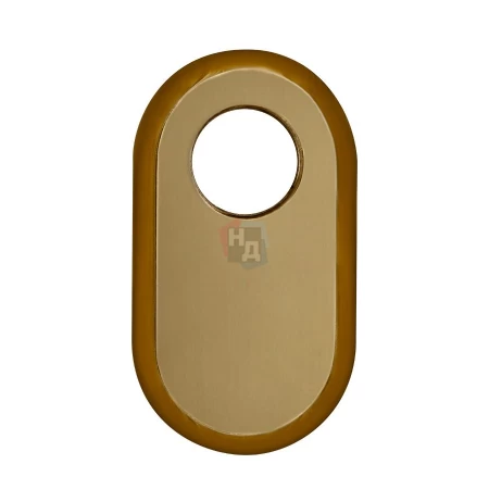 Декоративная накладка под цилиндр Disec A2427 OVAL бронза pvd