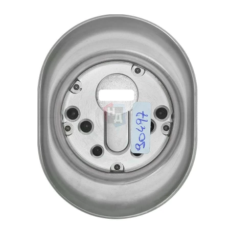Броненакладка врезная Disec 3G2FM OVAL внешняя нержавеющая сталь