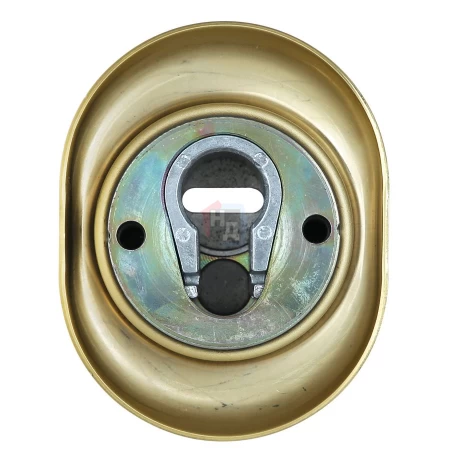 Броненакладка врезная Disec BKD250 Diamond OVAL внешняя латунь pvd