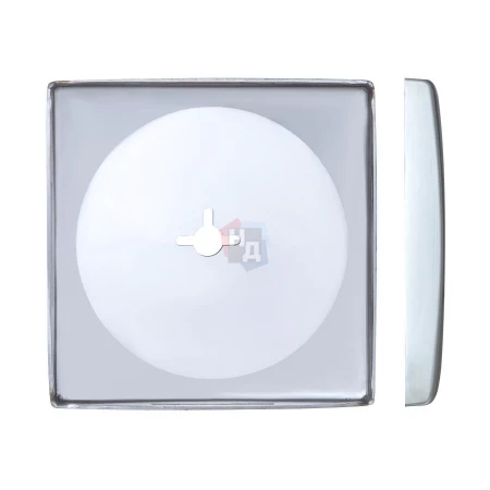 Декоративная накладка под ключ OMEGA Disec KT3823 SQUARE хром полированный (без шторки)