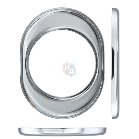 Накладка на броненакладку Disec KT056 OVAL хром полированный