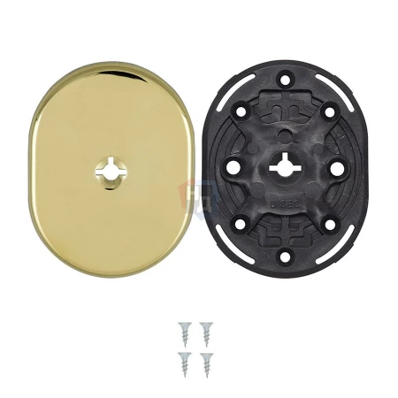 Декоративная накладка под ключ OMEGA Disec KT2112 OVAL латунь pvd (без шторки)