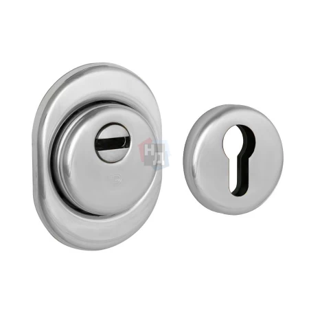 Броненакладка врезная Disec BDS16 Sferik OVAL+ROUND внешняя хром полированный