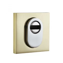 Броненакладка накладная Disec NX2F Guard Quadra SQUARE внешняя латунь pvd