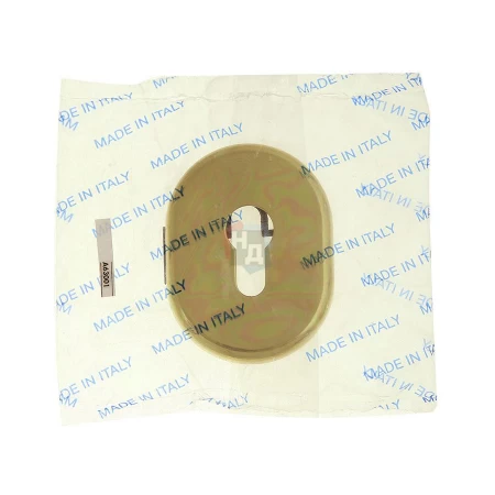Декоративная накладка под цилиндр Mul-T-Lock A630 OVAL латунь pvd (без шторки)