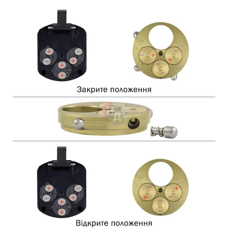 Броненакладка врезная Disec 3GDM OVAL внешняя хром полированный (под сувальдный ключ)