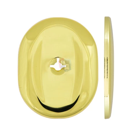 Декоративная накладка под ключ OMEGA Mul-T-Lock A703 OVAL латунь pvd (без шторки) без лого