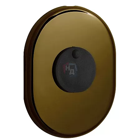 Декоративная накладка под ключ OMEGA Disec KT2140 OVAL бронза pvd (со шторкой)
