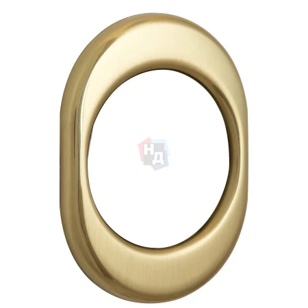 Накладка на броненакладку Disec KT056 OVAL латунь полированная