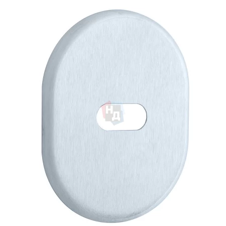 Декоративная накладка под сувальдный ключ Disec KT2703 LEVER KEY OVAL хром матовый (без шторки)