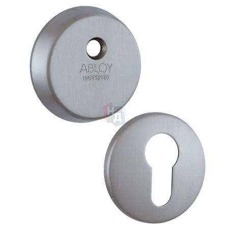 Броненакладка накладная Abloy CH101 h.12,5мм ROUND нержавеющая сталь