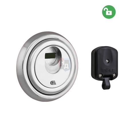 Броненакладка врезная Disec 3G2MM ROUND внешняя хром полированный