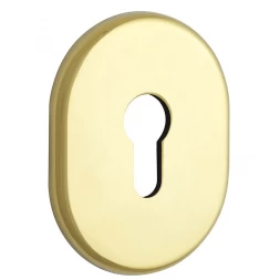 Декоративная накладка под цилиндр Disec KT036 OVAL латунь pvd