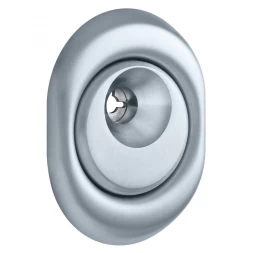Броненакладка врезная Disec BD108 Monolito OVAL внешняя хром матовый (под ключ OMEGA)
