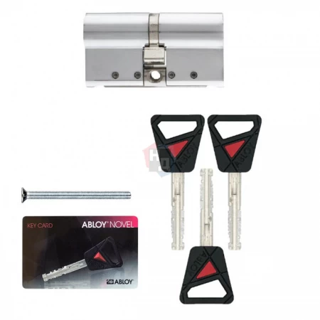 Цилиндр Abloy Novel 115 (37,5x77,5) CY322 ключ-ключ CR хром