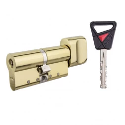 Цилиндр Abloy Novel 74 (37,5x36,5) CY321 ключ-тумблер KILA латунь