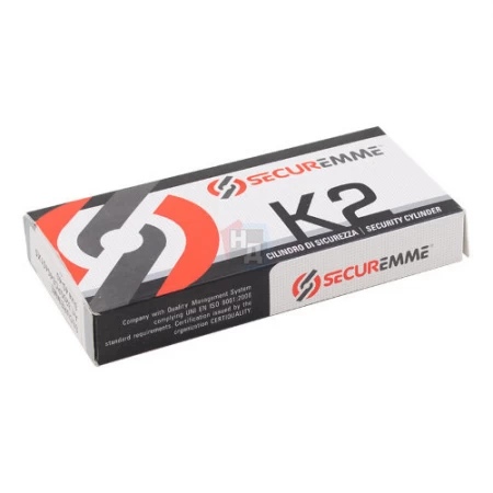 Цилиндр Securemme K2 60 (30x30T) ключ-шток латунь