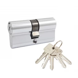 Цилиндр RDA 60 (30x30) ключ-ключ хром (английский ключ)