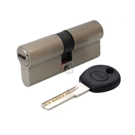 Цилиндр RDA 90 (45x45) ключ-ключ никель матовый (лазерный ключ)
