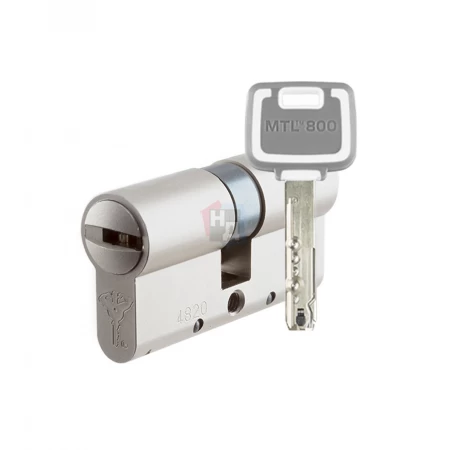 Цилиндр MUL-T-LOCK MTL800/MT5+ 145 (65x80) ключ-ключ NST никель сатин