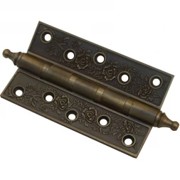 Петля дверная врезная RDA Antique Collection 125*75 бронза античная (универсальная)