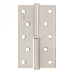 Петля дверная врезная RDA 125*75*2,5 никель матовый (левая)