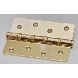 Петля дверная врезная RDA R5 100*75*2,5 латунь полированная (универсальная)