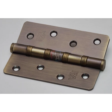 Петля дверная врезная RDA R5 100*75*2.5 латунь матовая античная (универсальная)