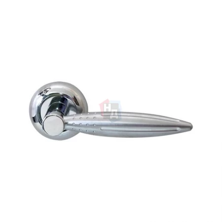 Дверная ручка Fimet 1800US/2031C F66 Хром полированный/Хром матовый