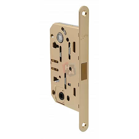 Замок межкомнатный магнитный Safita WC MG410B-S 96*50 SB золото матовое