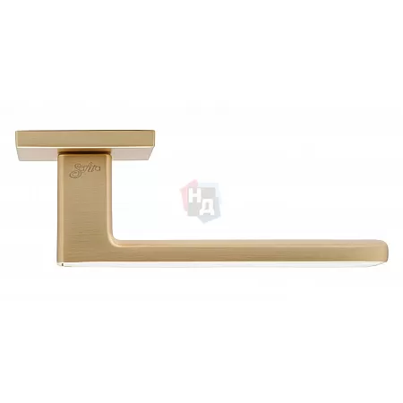 Дверная ручка Safita MIRROR HS WP/MG белый/золото матовое Дверная ручка Safita MIRROR HS WP/MG белый/золото матовое