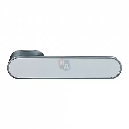 Дверная ручка Gavroche GRCLICK O-1 хром матовый / белый Дверная ручка Gavroche GRCLICK O-1 хром матовый / белый