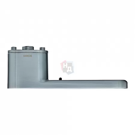 Дверная ручка Gavroche GRCLICK O-1 хром матовый / белый Дверная ручка Gavroche GRCLICK O-1 хром матовый / белый
