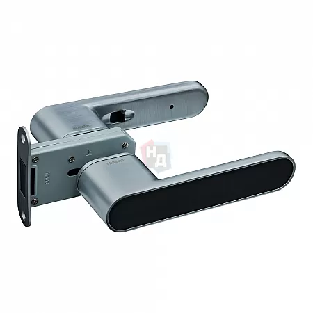 Дверная ручка Gavroche GRCLICK O-1 хром матовый / черный Дверная ручка Gavroche GRCLICK O-1 хром матовый / черный
