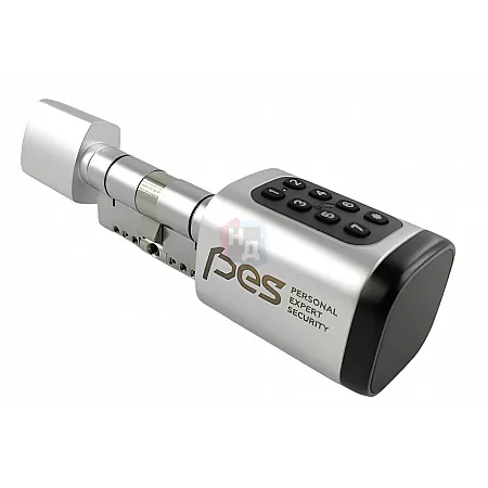 Смарт-цилиндр PES Cylinder 3 70 (40x30Т) ключ-тумблер хром матовый
