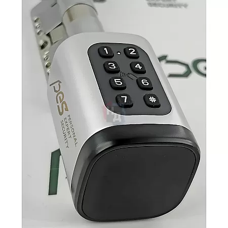 Смарт-цилиндр PES Cylinder 3 70 (40x30Т) ключ-тумблер хром матовый