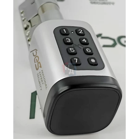 Смарт-цилиндр PES Cylinder 3 75 (30x45Т) ключ-тумблер хром матовый