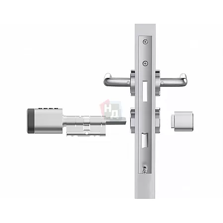Смарт-цилиндр PES Cylinder 3 85 (45x40Т) ключ-тумблер хром матовый
