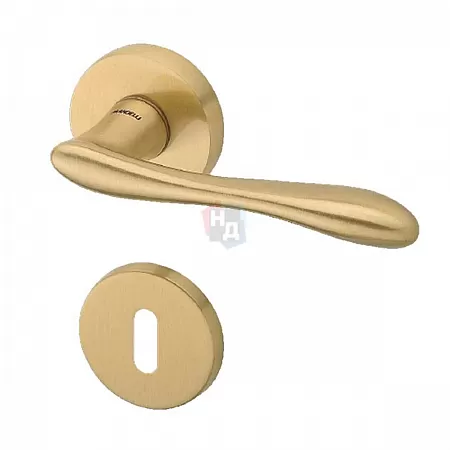 Дверная ручка Mandelli S111 латунь матовая