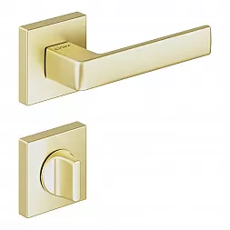 Ручка дверная CEBI ETA-S PC35 матовое золото (с накладкой WC)