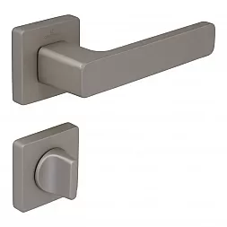 Ручка дверная CEBI FLAT MP04 матовый никель (с накладкой WC)