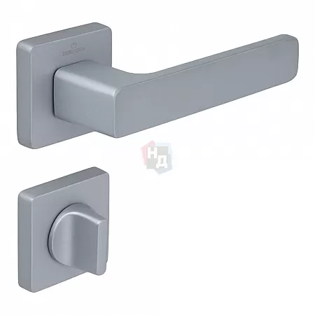 Ручка дверная CEBI FLAT PC05 матовый хром (с накладкой WC)