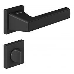 Ручка дверная CEBI PURE PC24 черный матовый (с накладкой WC)