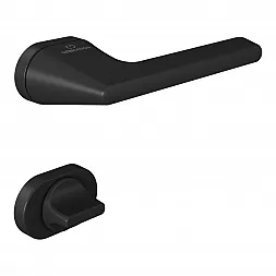 Ручка дверная CEBI TALIA PC24 черный матовый (с накладкой WC)