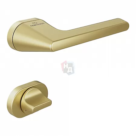 Ручка дверная CEBI TALIA PC35 матовое золото (с накладкой WC)