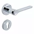 Ручка дверная CEBI IRUS MP02 хром (с накладкой PZ)