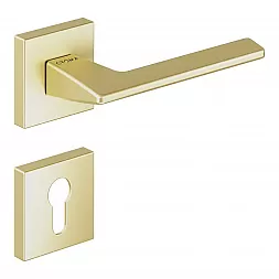 Ручка дверная CEBI VIA-S PC35 матовое золото (с накладкой PZ)