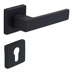 Ручка дверная CEBI ZERA-S PC24 черный матовый (с накладкой PZ)