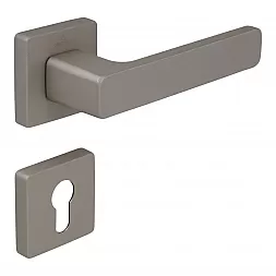 Ручка дверная CEBI FLAT MP04 матовый никель (с накладкой PZ)