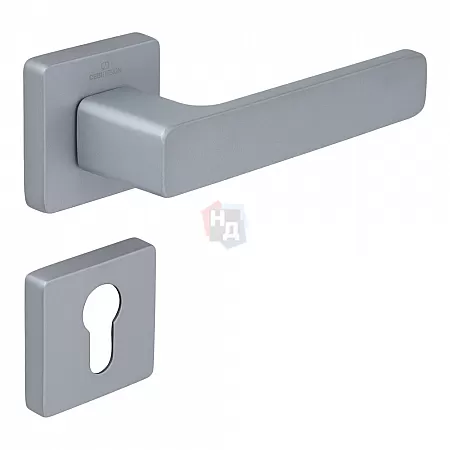 Ручка дверная CEBI FLAT PC05 матовый хром (с накладкой PZ)